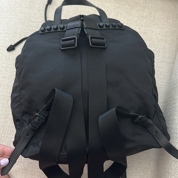 Prada Nylon Studded Vella Monochrome Backpack - Picture 6 of 15
